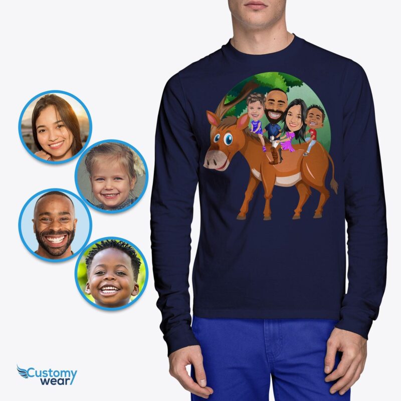 Custom donkey family shirt, llama shirt, Nature gifts, Hunting shirt for family member CustomyWear animal_shirt, Custom_family_shirt, funny_shirt, Hunting_shirt, llama_shirt, nature_shirt, Personaliz