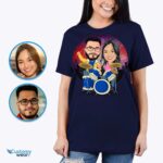 Custom Drummer Couple Shirt - Personalized Music Tee for Drum Enthusiasts-Customywear-Adult shirts