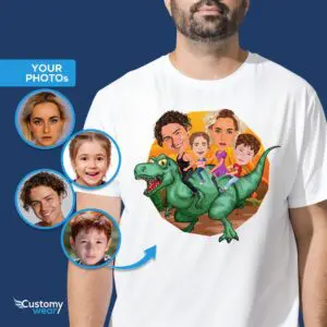 Create Your Personalized Dinosaur Family Tee | Custom Family Vacation T-Shirts Adult shirts www.customywear.com
