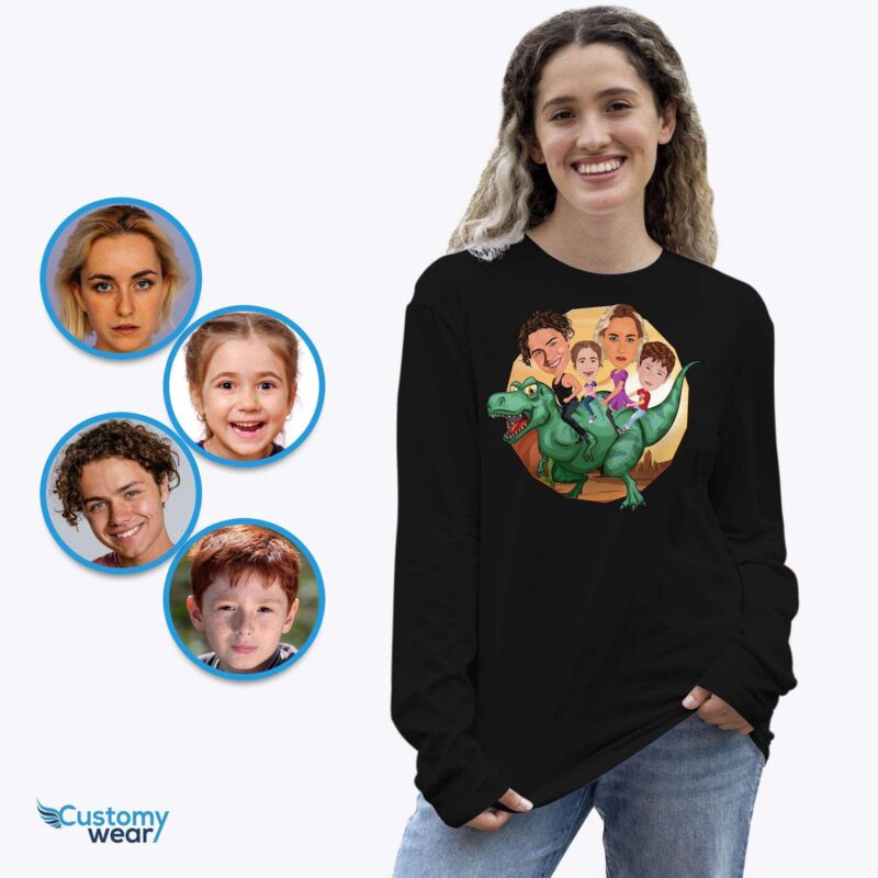 Custom family dinosaur shirt, Family vacation shirt for mom, women CustomyWear 3_rex_shirt, Adult-google, adult2, Dinosaur_shirt, family-adult, family-judge, family_reunion_shirt,
