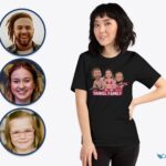 T-shirt personalizzata per la famiglia con pistola e lanciarazzi - Trasforma la tua foto in magliette personalizzate uniche per abbigliamento personalizzato e per adulti