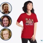 Zakázkové rodinné tričko se zbraní a raketometem – přeměňte svou fotografii na jedinečné přizpůsobené trička – oblečení na míru – košile pro dospělé