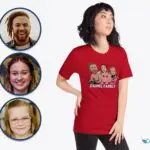 Custom Family Gun and Rocket Launcher T-Shirt - Transform Your Photo into Unique Personalized Tee-Customywear-Adult shirts