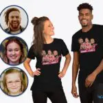 Custom Family Gun and Rocket Launcher T-Shirt - Transform Your Photo into Unique Personalized Tee-Customywear-Adult shirts