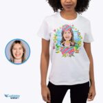 Personlig påskeæg-portræt-t-shirt - forvandl dit billede til brugerdefinerede sjove t-shirts-skræddersyet tøj-voksenskjorter