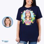 Персонализированная футболка с портретом пасхального яйца — превратите свою фотографию в забавную футболку на заказ — одежду на заказ — рубашки для взрослых