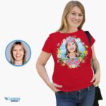 T-shirt personnalisé avec portrait d'œuf de Pâques - Transformez votre photo en chemises personnalisées Funny Tee-Customywear-Adult
