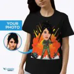 Personalized Army Soldier T-Shirt - Transform Your Photo into Custom Military Tee-Customywear-Adult shirts