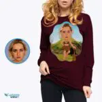 Personalisiertes Höhlenmensch-Portrait-T-Shirt – Verwandeln Sie Ihr Foto in individuelle, lustige T-Shirts für Erwachsene