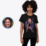 Gepersonaliseerd sexy Pole Dance T-shirt - Transformeer uw foto in aangepaste dans-T-shirts voor volwassenen