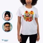 Camicia personalizzata per coppie di pompieri - Maglietta con foto personalizzata per camicie Heroes-Customywear-Adult