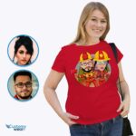 Chemise personnalisée pour couples de pompiers - Tee photo personnalisé pour les chemises Heroes-Customywear-Adult