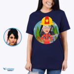 Cămașă personalizată pentru soția pompierului - Tricou personalizat pentru soția pompierului - Îmbrăcăminte personalizată - Cămăși pentru adulți