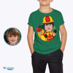 Custom Firefighter Youth Tee - Personalized Big Brother Fireman Shirt-Customywear-Boys