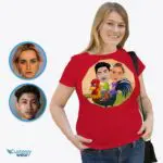 Personalized Rooster Ride Couples Shirts - Custom Funny Chicken Tee-Customywear-Adult shirts