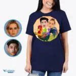 Personalized Rooster Ride Couples Shirts - Custom Funny Chicken Tee-Customywear-Adult shirts