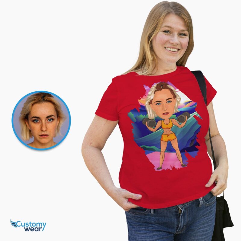 Custom gym shirt for women CustomyWear Adult-google, adult2, compare1, female, girl_power_shirt, gym, gym_gifts, gym_gifts_for_her, gym_shi
