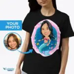Transform Your Photo into a Custom Little Mermaid Tee - Perfect Mermaid Gifts-Customywear-Adult shirts