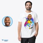 Spersonalizowana koszulka piłkarza | Niestandardowe prezenty piłkarskie dla niego | Football Fan Tee-Customywear-Koszulki dla dorosłych