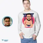 Personalized Sumo Wrestler T-Shirt | Custom Funny Sumo Tee | Unique Gift Idea-Customywear-Adult shirts