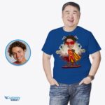 Gepersonaliseerde superheld papa T-shirt | Aangepaste superheld cadeau voor hem-Customywear-volwassen shirts