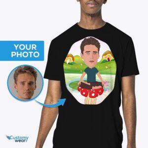Personalized Mushroom Tee – Transform Your Photo into Wearable Art Adult shirts www.customywear.com