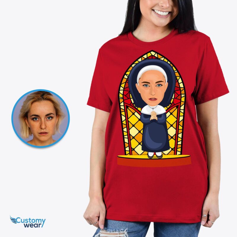 Custom nun shirt for women CustomyWear adult, adult2, Bridesmaids_shirts, bring me the horizon nun t shirt, Catholic_gifts, catholic_shirt,