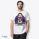 🎧 Gepersonaliseerd DJ-karikatuur T-shirt | Aangepaste muziekliefhebber Tee-Customywear-volwassen shirts