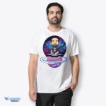🎧 Gepersonaliseerd DJ-karikatuur T-shirt | Aangepaste muziekliefhebber Tee-Customywear-volwassen shirts