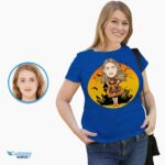 🎃 Gepersonaliseerd pompoen Halloween T-shirt voor dames | Aangepaste kostuum-T-shirt 👻-Customywear-overhemden voor volwassenen