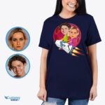 Take Off Together - Personalized Rocket Ride Couples Shirt - Sci-Fi Matching Tee-Customywear-Adult сорочки