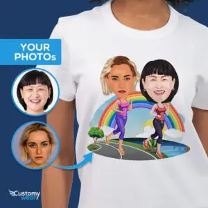 Personalized Running Shirt for Sisters | Custom Jogging Gift custom arts - running and jogging www.customywear.com
