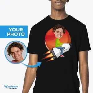 Personalized Spaceship Adventure Custom T-Shirt | Photo to Tee Masterpiece Adult shirts www.customywear.com