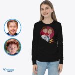Personlig rumskib søskende t-shirt | Custom Rocket Shirt-Customywear-Youth / Kids