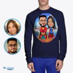 Personalized Superhero Couples Shirts - Transform Your Photos into Custom Tees-Customywear-Adult shirts