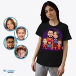 Transform Your Family into Superheroes | Custom Superhero Family Tee Set-Customywear-Adult shirts