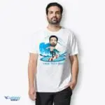 Personalized Surfing T-Shirt - Transform Your Photo into a Custom Surf Rider Tee-Customywear-Adult shirts