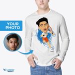 Camiseta de tenis personalizada para hombre | Diseño de camiseta de jugador de tenis personalizado-Ropa personalizada-Camisetas para adultos