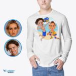 Individuelles Volleyball-Paar-Shirt | Passendes Volleyball-T-Shirt | Personalisierte Beachvolleyball-Geschenk-Customywear-Erwachsenen-Shirts