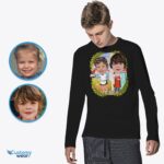 Zakázková číšnická sourozenecká košile | Personalizovaný dárek pro barmana | Baristické tričko pro děti-Customywear-Sourozenci