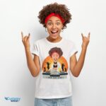 Personalized Women's DJ Orange T-Shirt | Custom DJ Photo Tee-Customywear-Adult shirts