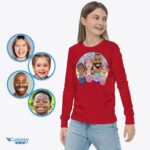 Cămașă de familie de Paște personalizată | Tricou personalizat pentru sora mai mare și sora mai mică-Haine personalizate-cămăși de familie pentru copii