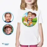 Personalized Easter Bunny Ride Youth T-Shirt | Sibling Matching Tees-Customywear-Easter
