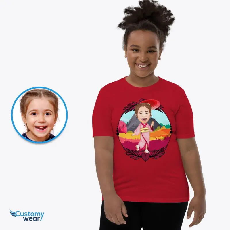 Transform Your Photo to a Custom Japanese Tee | Personalized Youth Japan Shirt-Customywear-Culture | Country