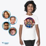 Baju Keluarga Drummer Custom | Kaos Musisi yang Dipersonalisasi untuk Kaos Remaja-Pakaian Khusus-Drummer