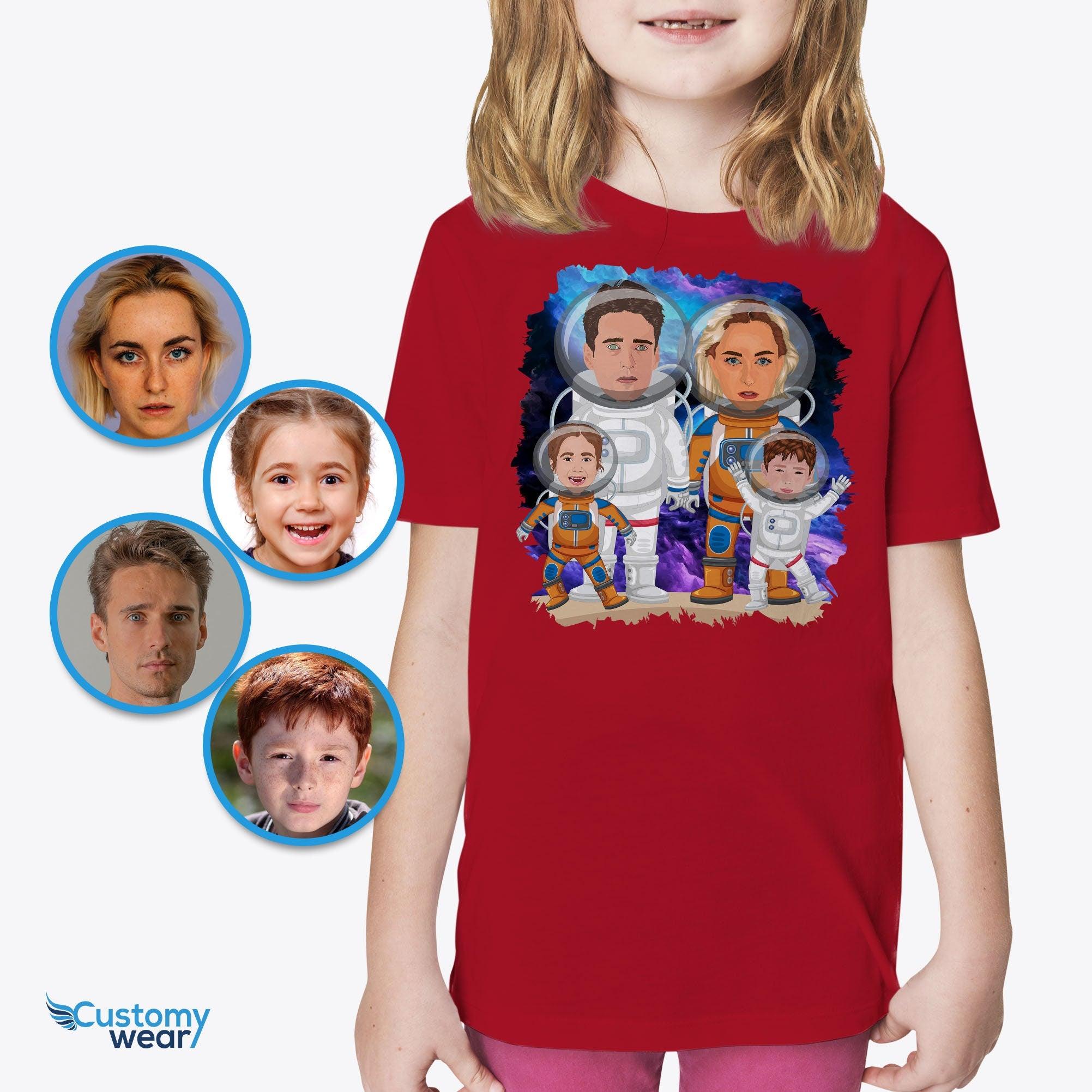 Custom youth family astronaut shirt, Youth moon shirt, Family shirt for youth girl CustomyWear alien_shirt, earth_shirt, family_reunion_shirt, mommy_and_me_shirts, science_shirt, space_shirt, you