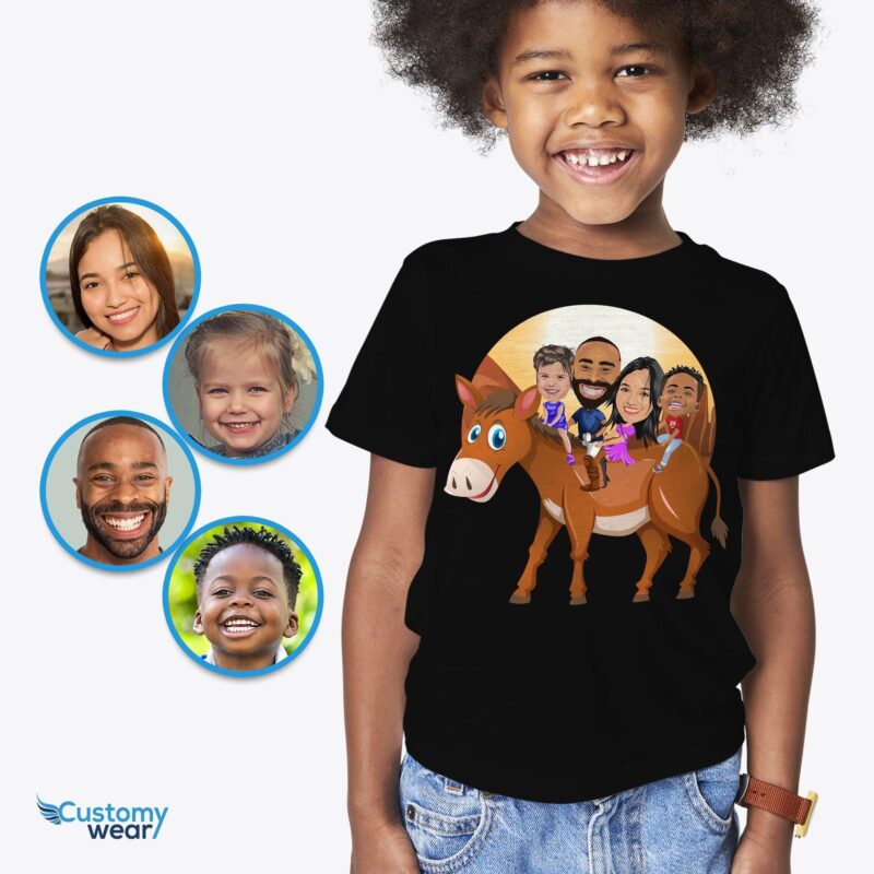 Custom youth family donkey shirt, Cute donkey shirt, llama shirt, Siblings shirt for boys CustomyWear animal_shirt, little_brother_shirt, llama_shirt, Siblings_shirt, youth_custom_tshirt
