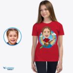 Custom Youth Guitar Player Tee | Transform Your Photo into Personalized T-Shirt-Customywear-Youth / Kids