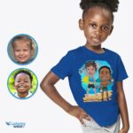 Transformez votre photo en chemise de sport personnalisée pour jeunes | Chemises personnalisées pour frères et sœurs d'haltérophilie Tee-Customywear-Gym