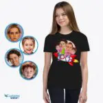 Personalized Youth Rocket Family T-Shirt | Custom Space Tee for Teenage Girls-Customywear-Youth / Kids